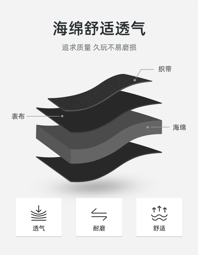 谜姬情趣用品夫妻前戏简易束缚绑带（黑色）详情图片 2