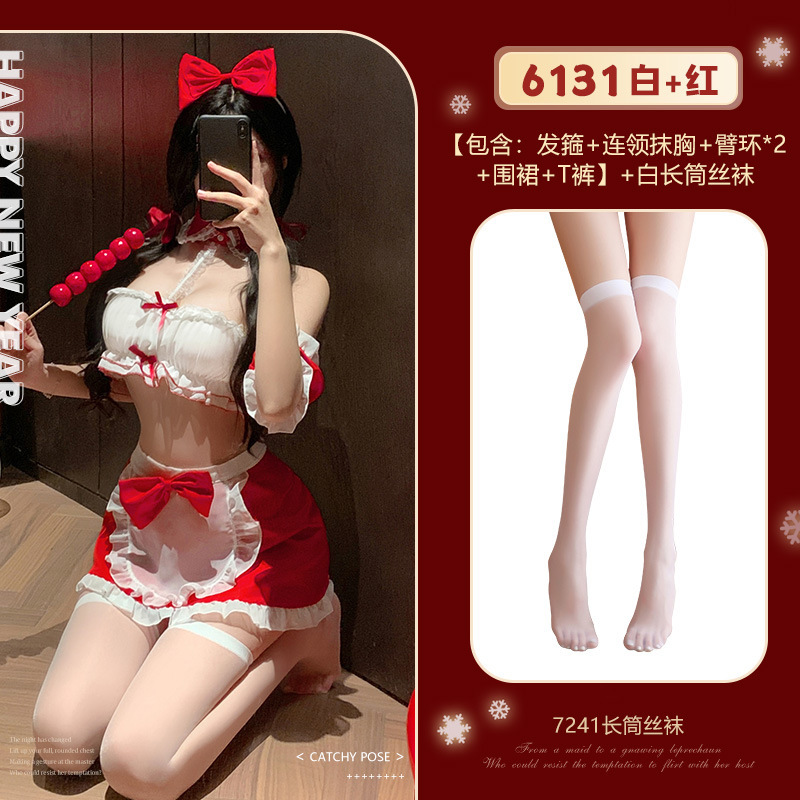 新年女仆角色扮演情趣套装图片 6