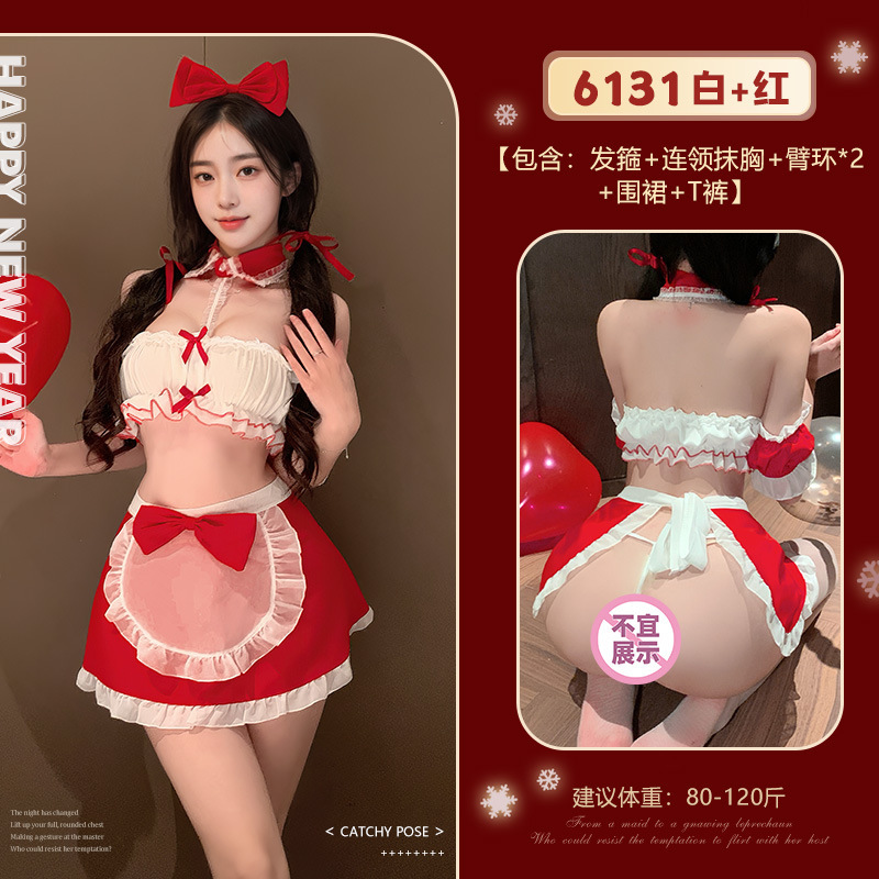 新年女仆角色扮演情趣套装图片 5